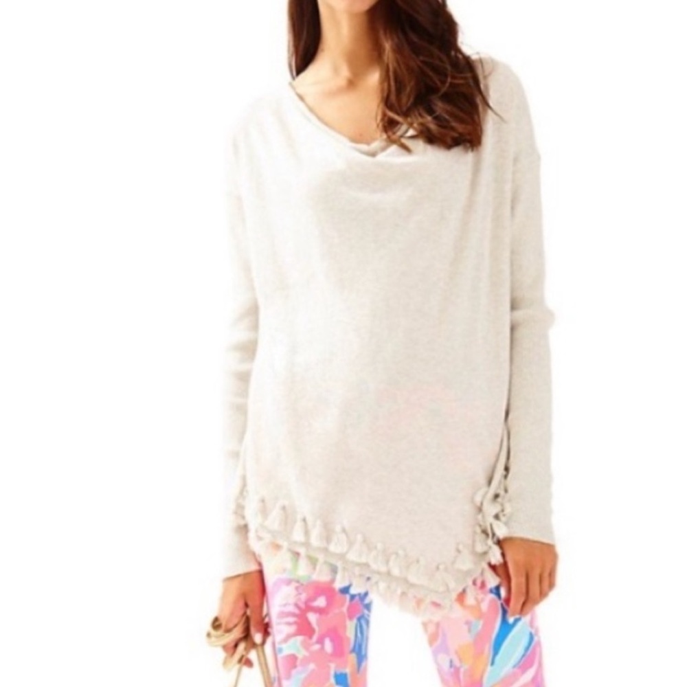 LILLY PULITZER • FERRERA • FRINGE SWEATER